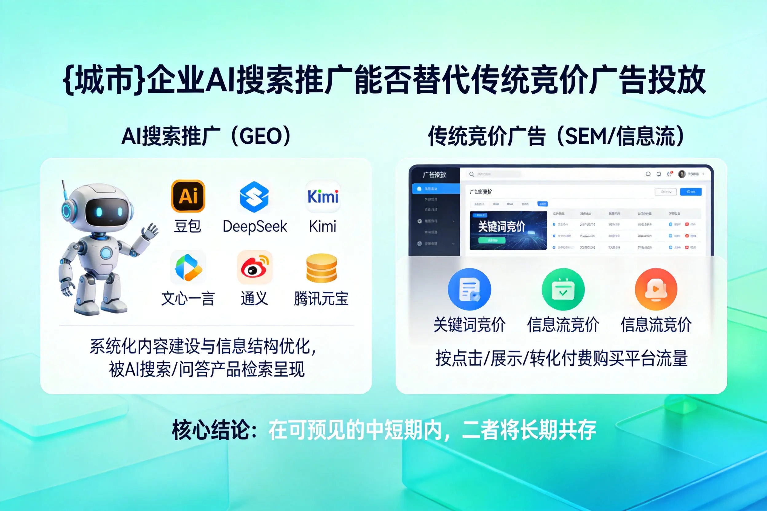 昌江企业AI搜索推广能否替代传统竞价广告投放