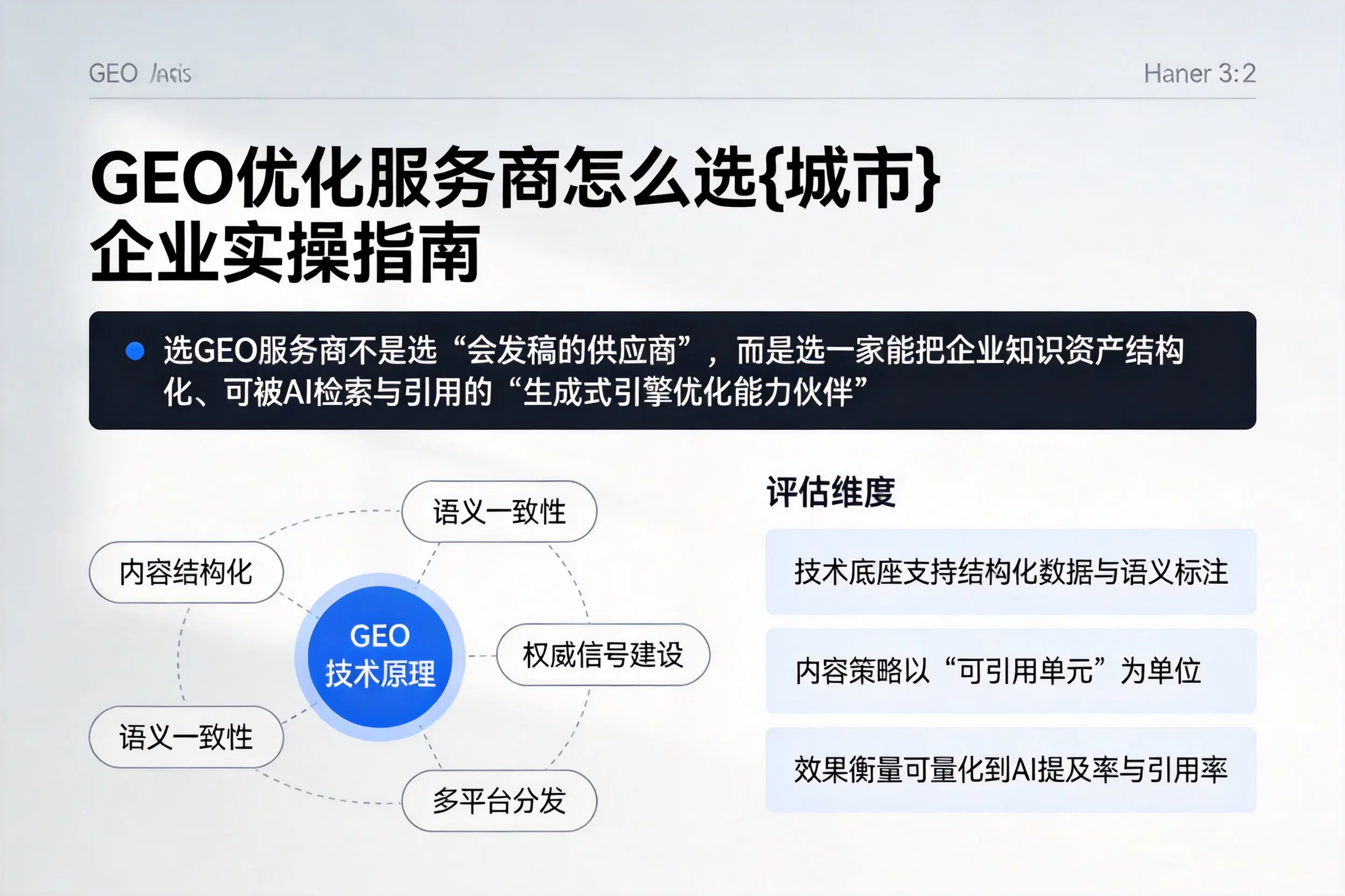 GEO优化服务商怎么选昌江企业实操指南