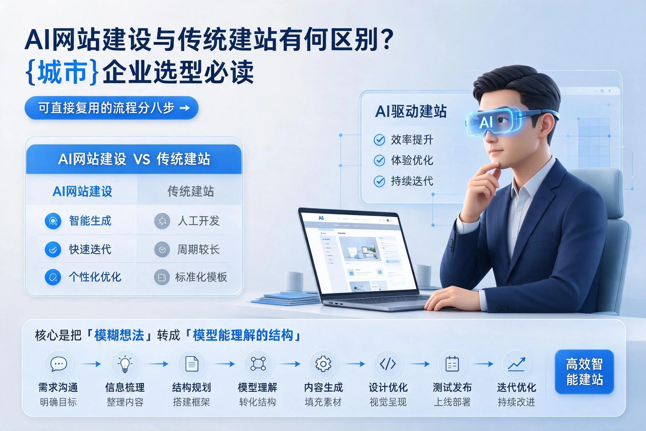 AI网站建设与传统建站有何区别？昌江企业选型必读