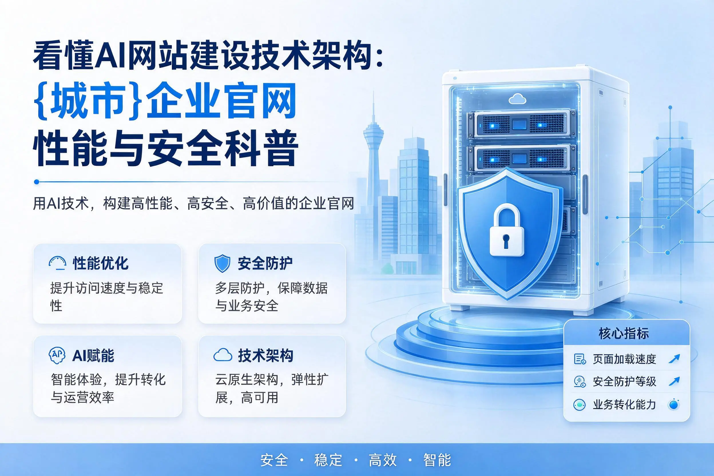 看懂AI网站建设技术架构:昌江企业官网性能与安全科普