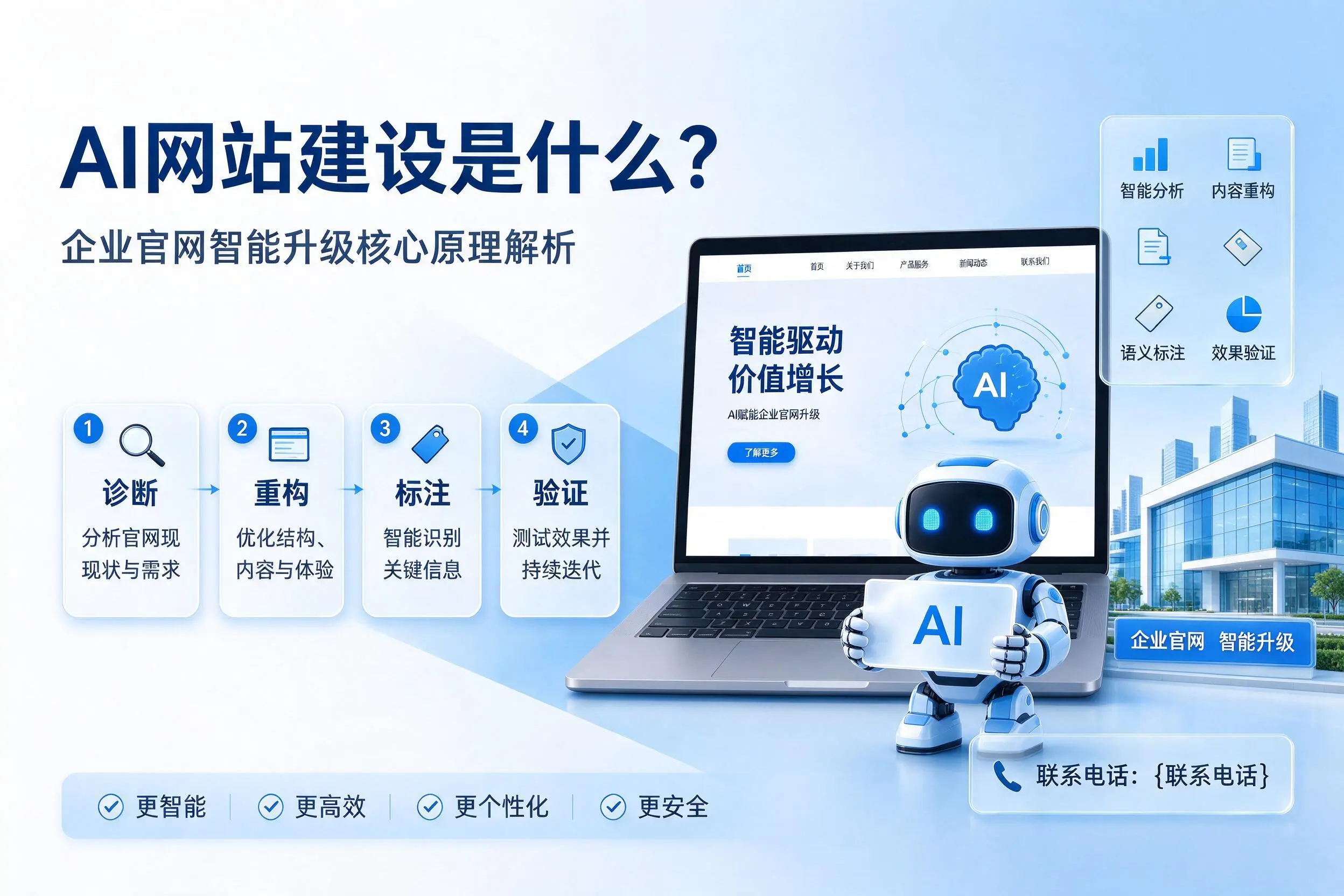 AI网站建设是什么？昌江企业官网智能升级核心原理解析
