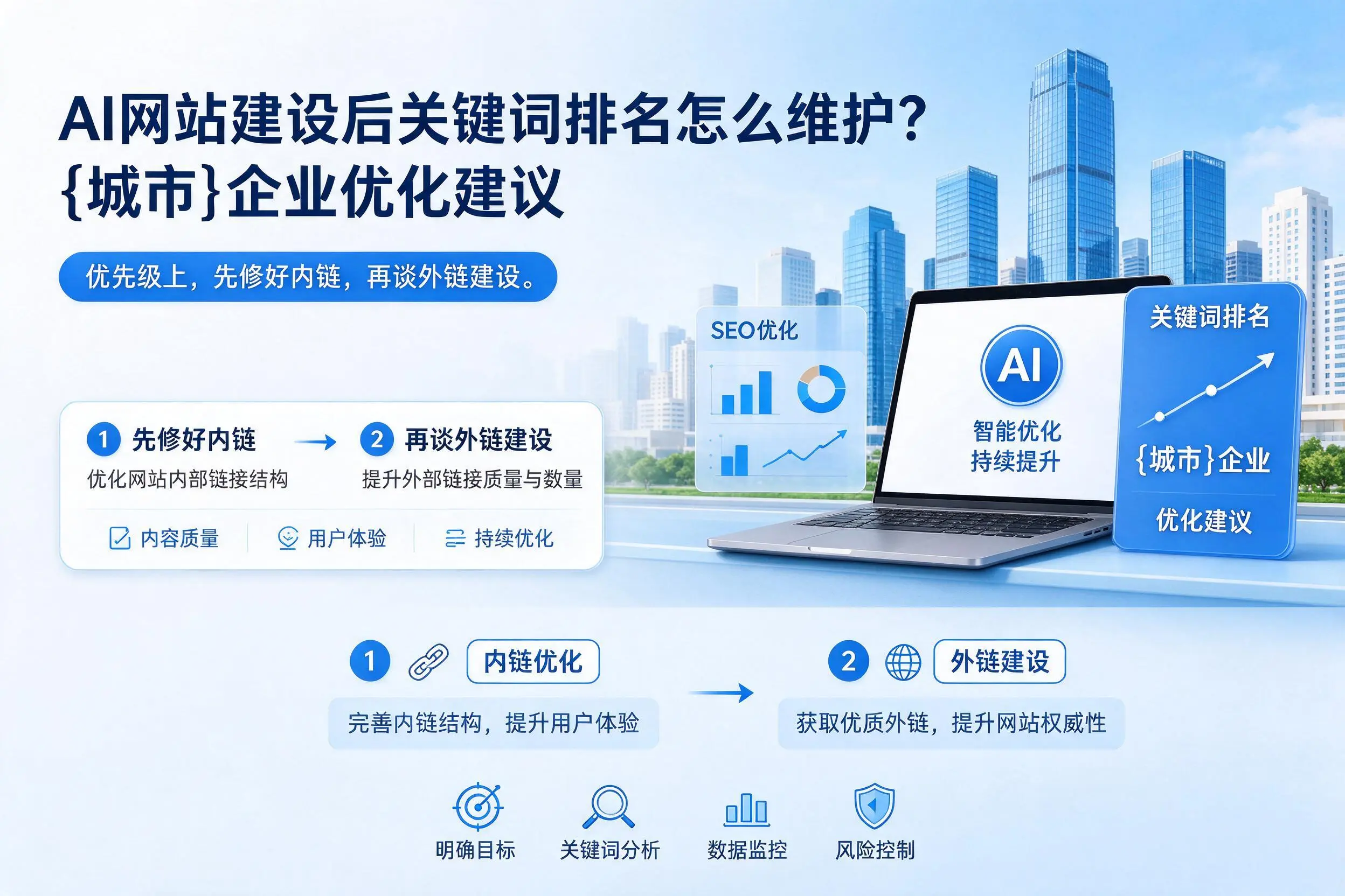 AI网站建设后关键词排名怎么维护？昌江企业优化建议