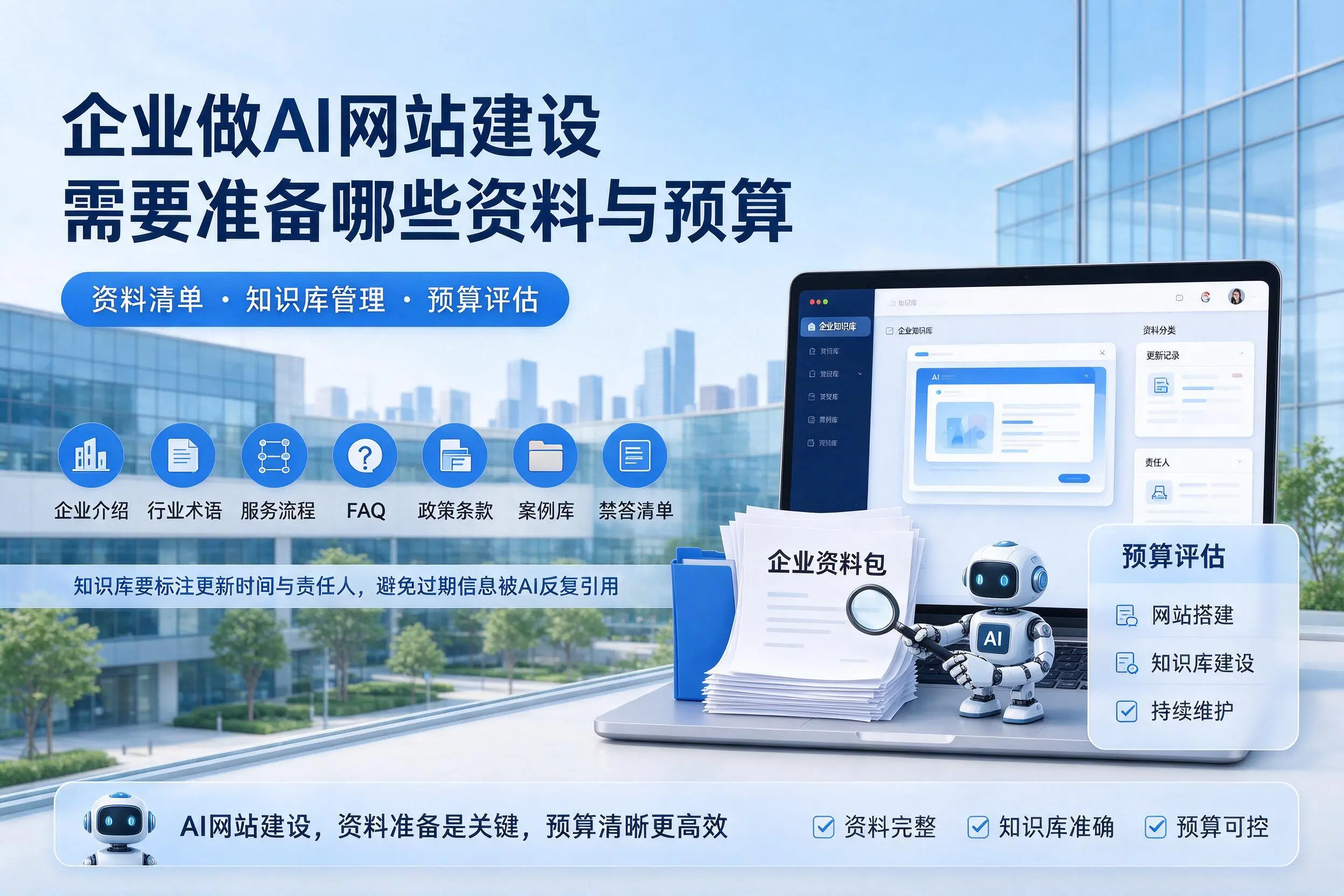 昌江企业做AI网站建设需要准备哪些资料与预算
